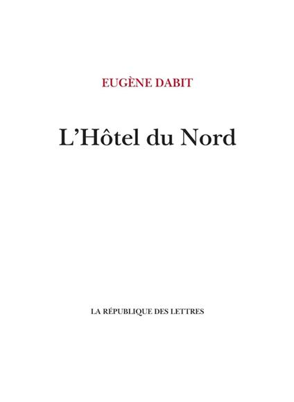 L'Hôtel du Nord