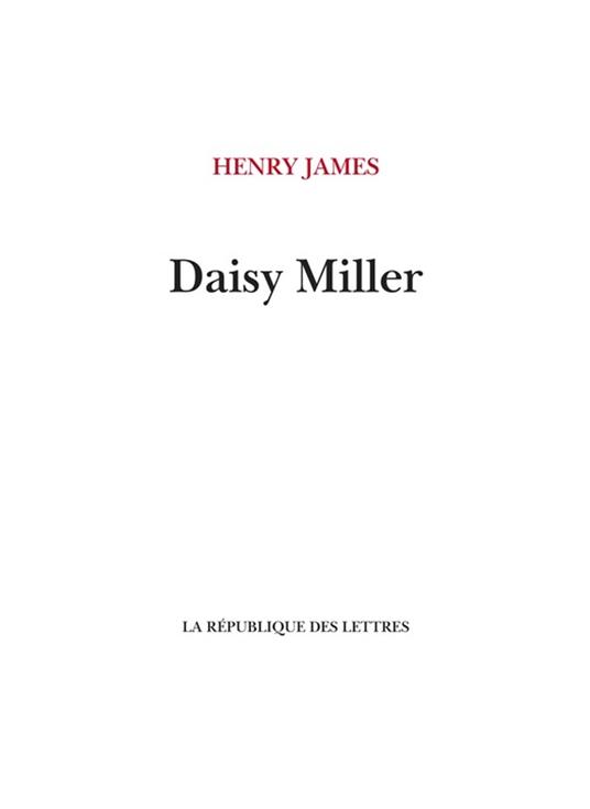 Daisy Miller