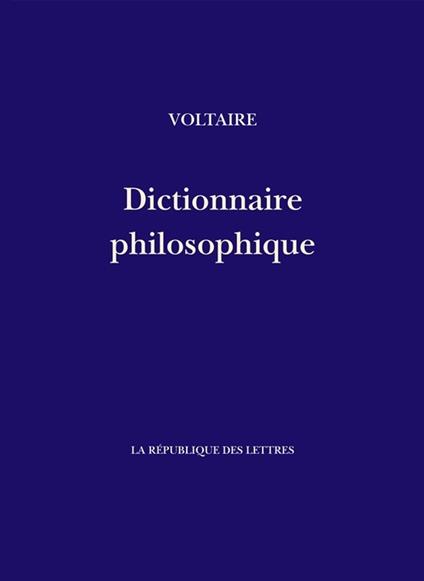 Dictionnaire philosophique