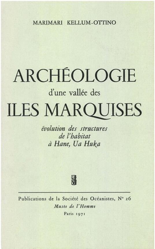 Archéologie d'une vallée des îles Marquises