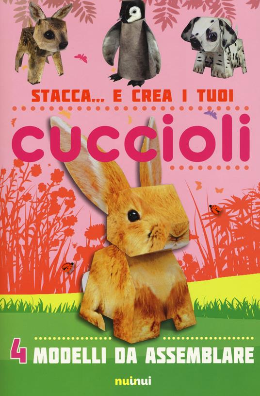 Stacca... e crea i tuoi cuccioli di animali. Ediz. a colori - David Hawcock - copertina