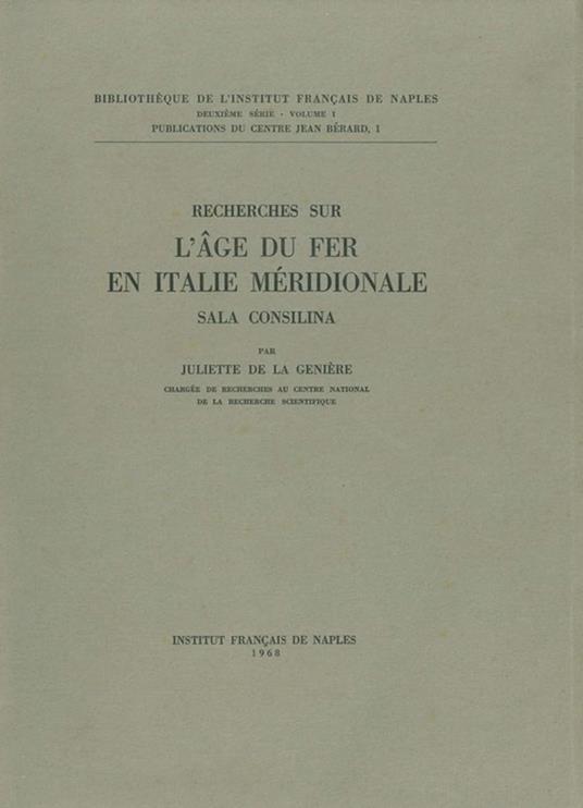 Recherches sur l'Âge du fer en Italie méridionale