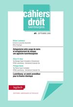 Cahier du droit luxembourgeois n°5