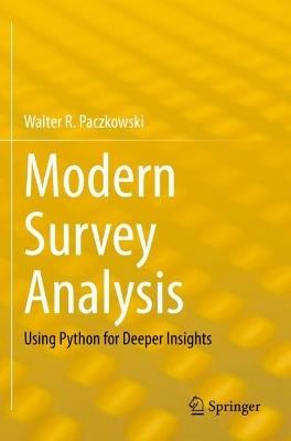 Modern Survey Analysis: Using Python for Deeper Insights - Walter R. Paczkowski - cover