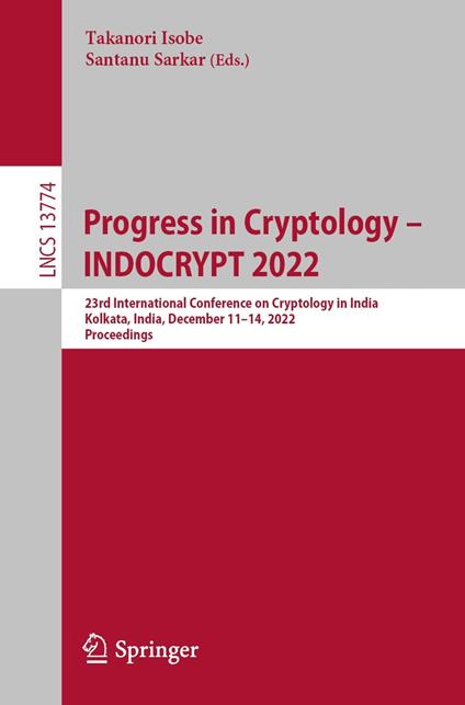 Progress in Cryptology – INDOCRYPT 2022