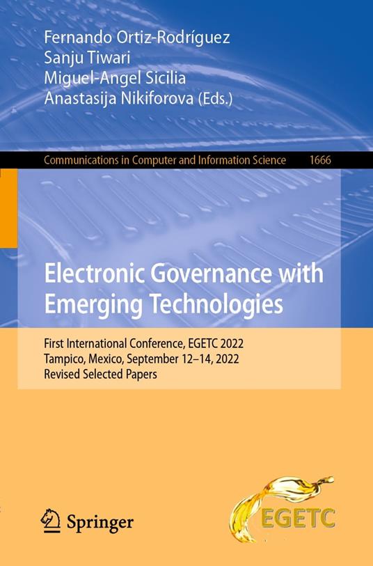 Electronic Governance with Emerging Technologies