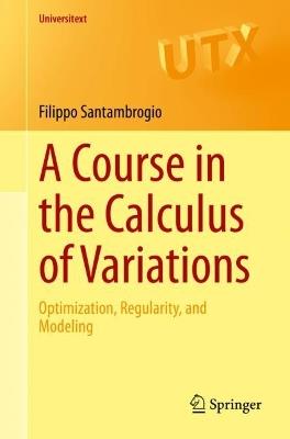 A Course in the Calculus of Variations: Optimization, Regularity, and Modeling - Filippo Santambrogio - cover