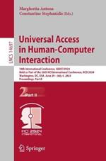 Universal Access in Human-Computer Interaction: 18th International Conference, UAHCI 2024, Held as Part of the 26th HCI International Conference, HCII 2024, Washington, DC, USA, June 29 – July 4, 2024, Proceedings, Part II