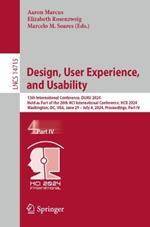 Design, User Experience, and Usability: 13th International Conference, DUXU 2024, Held as Part of the 26th HCI International Conference, HCII 2024, Washington, DC, USA, June 29 – July 4, 2024, Proceedings, Part IV