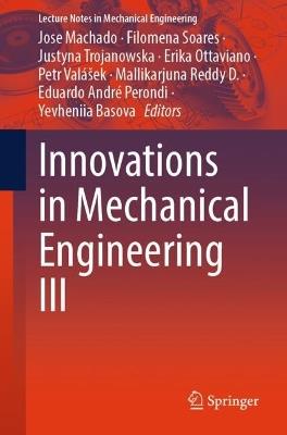 Innovations in Mechanical Engineering III - cover