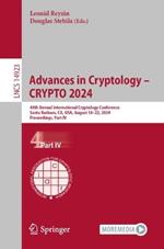 Advances in Cryptology – CRYPTO 2024: 44th Annual International Cryptology Conference, Santa Barbara, CA, USA, August 18–22, 2024, Proceedings, Part IV