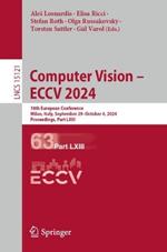 Computer Vision – ECCV 2024: 18th European Conference, Milan, Italy, September 29–October 4, 2024, Proceedings, Part LXIII