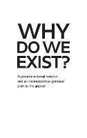 Why Do We Exist?: A possible rational concept and an incommodious personal path to the answer - Samuel Vozeh - cover