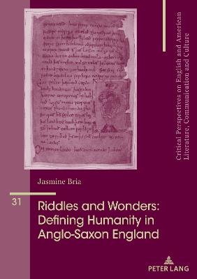 Riddles and Wonders: Defining Humanity in Anglo-Saxon England - Jasmine Bria - cover