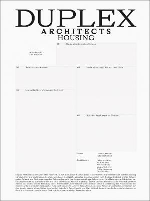 Duplex Architects: Housing - cover