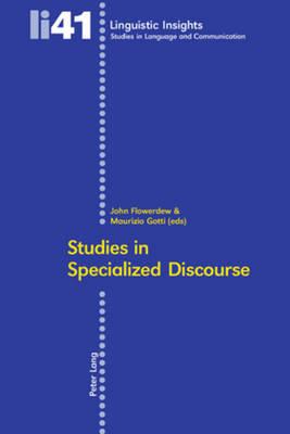 Studies in Specialized Discourse - cover