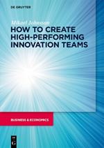 How to create high-performing innovation teams