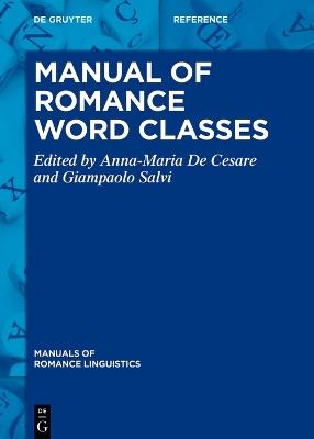 Manual of Romance Word Classes - cover