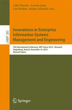 Innovations in Enterprise Information Systems Management and Engineering