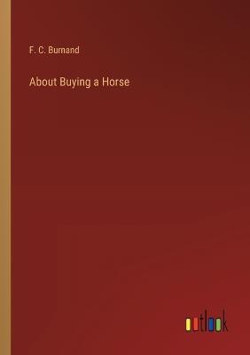 About Buying a Horse - F C Burnand - cover