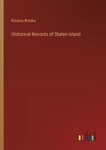 Historical Records of Staten Island