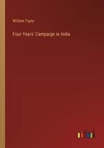 Four Years' Campaign in India