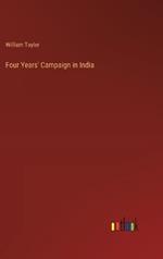 Four Years' Campaign in India