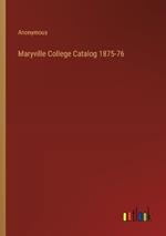 Maryville College Catalog 1875-76