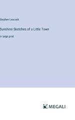 Sunshine Sketches of a Little Town: in large print