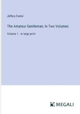 The Amateur Gentleman; In Two Volumes: Volume 1 - in large print - Jeffery Farnol - cover