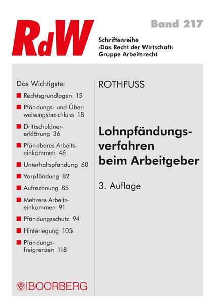 Lohnpfändungsverfahren beim Arbeitgeber