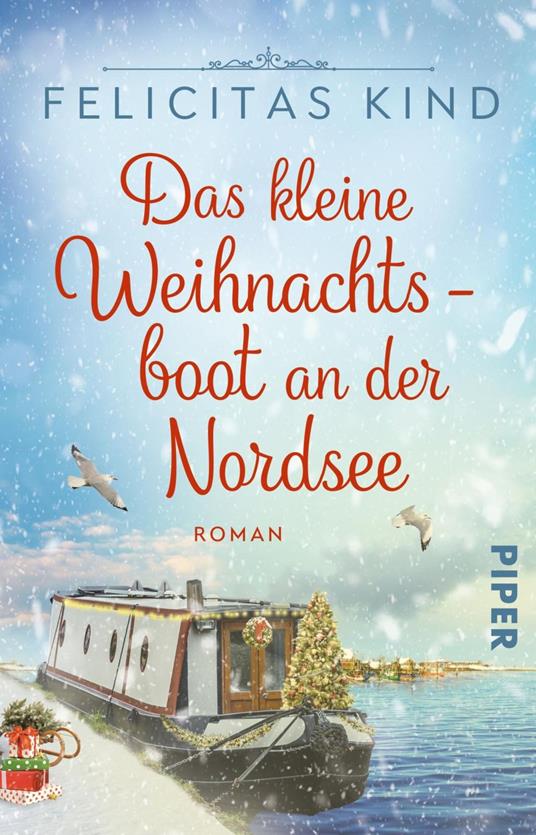 Das kleine Weihnachtsboot an der Nordsee