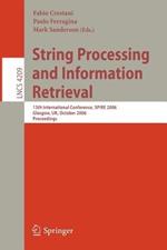 String Processing and Information Retrieval: 13th International Conference, SPIRE 2006, Glasgow, UK, October 11-13, 2006, Proceedings