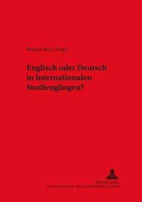 Englisch Oder Deutsch in Internationalen Studiengaengen? - cover