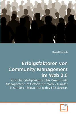 Erfolgsfaktoren von Community Management im Web 2.0 - Daniel Schmidt - cover