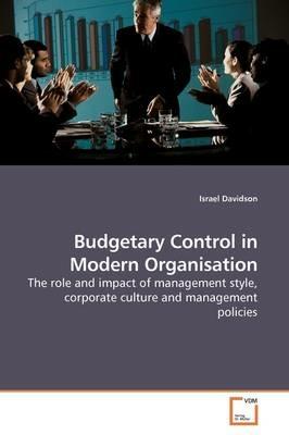 Budgetary Control in Modern Organisation - Israel Davidson - cover