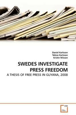 Swedes Investigate Press Freedom - Daniel Karlsson - cover