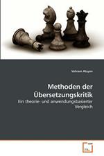 Methoden der UEbersetzungskritik