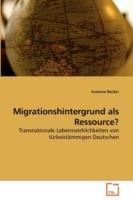 Migrationshintergrund als Ressource? - Susanne Becker - cover
