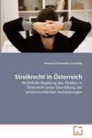Streikrecht in OEsterreich - Nikolaus-Christopher Klecatsky - cover