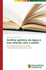 Analise quimica da agua e sua relacao com a saude