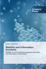 Stability and information functions