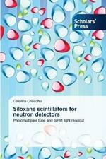 Siloxane scintillators for neutron detectors