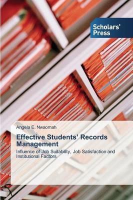 Effective Students' Records Management - Nwaomah Angela E - cover