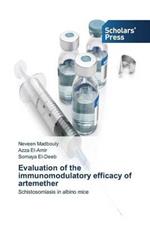 Evaluation of the immunomodulatory efficacy of artemether