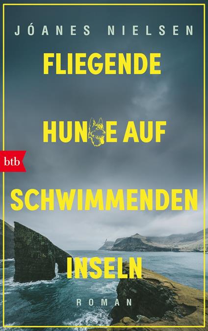 Fliegende Hunde auf schwimmenden Inseln