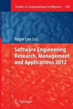 Software Engineering Research, Management and Applications 2012