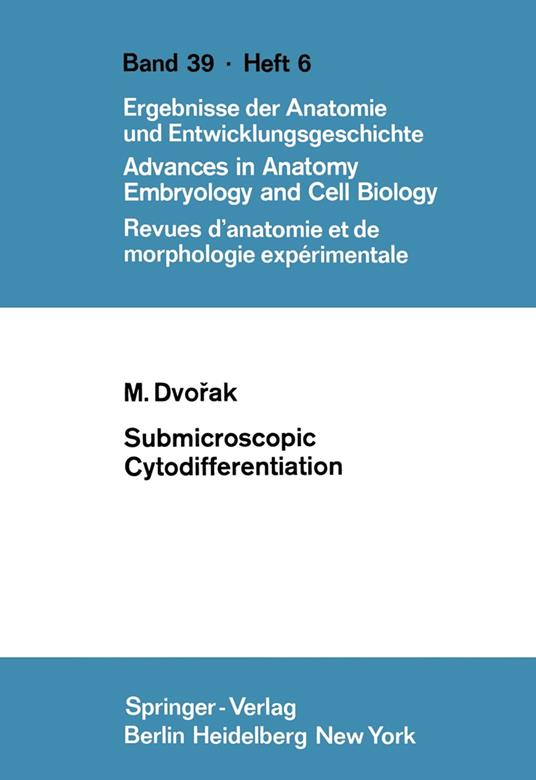 Submicroscopic Cytodifferentiation