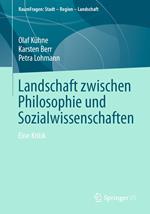 Landschaft zwischen Philosophie und Sozialwissenschaften