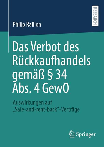 Das Verbot des Rückkaufhandels gemäß § 34 Abs. 4 GewO